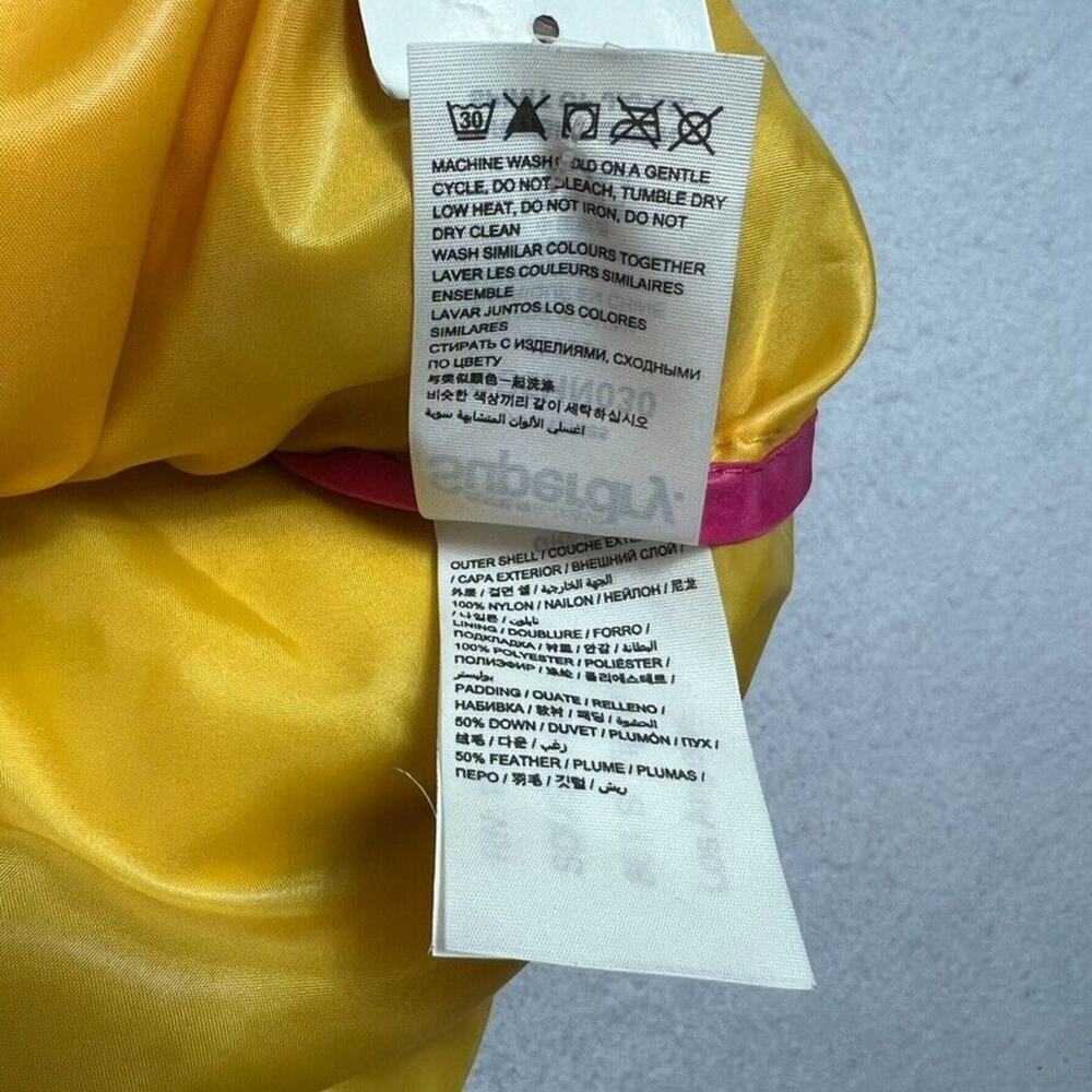 Superdry Japan Puffer Vest Womens M Blue Yellow Zip Up New Active Gorpcore - Picture 9 of 11